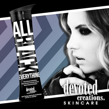 Devoted Creations All Black Everything Extreme Darkening Black Bronzer Tanning Lotion - 8.45 Fl Oz Avelisse