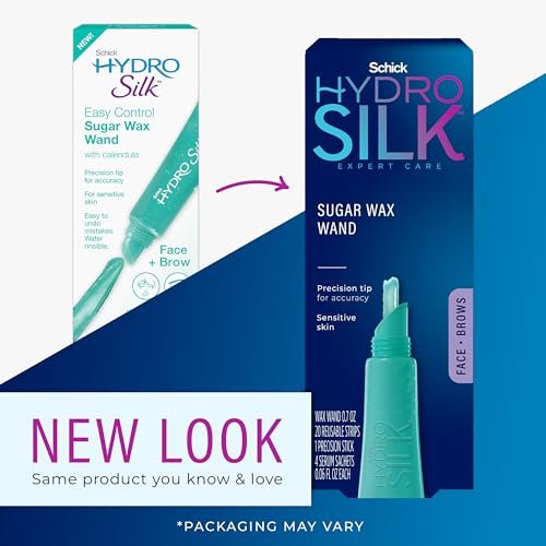 Schick Hydro Silk Sugar Wax Wand for Eyebrows, Face & Lip – Gentle Facial Hair Removal Pen, 0.77 oz - görsel 4