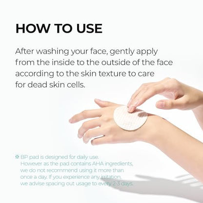 Dr.Melaxin BP Pore Exfoliating Pad – 70 Pads, 165ml – Minimize Pores, Remove Dead Skin & Blackheads, Prevent Breakouts, Improve Texture – Korean Skincare