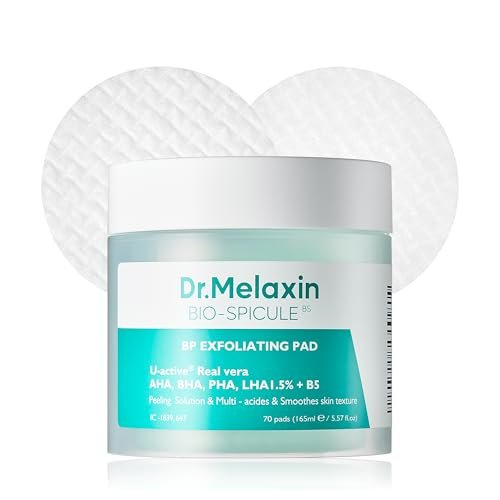 Dr.Melaxin BP Pore Exfoliating Pad – 70 Pads, 165ml – Minimize Pores, Remove Dead Skin & Blackheads, Prevent Breakouts, Improve Texture – Korean Skincare - görsel 2