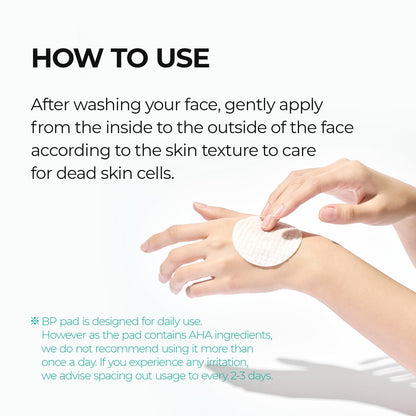 Dr.Melaxin BP Pore Exfoliating Pad – 70 Pads, 165ml – Minimize Pores, Remove Dead Skin & Blackheads, Prevent Breakouts, Improve Texture – Korean Skincare