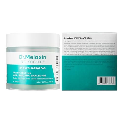 Dr.Melaxin BP Pore Exfoliating Pad – 70 Pads, 165ml – Minimize Pores, Remove Dead Skin & Blackheads, Prevent Breakouts, Improve Texture – Korean Skincare - görsel 12