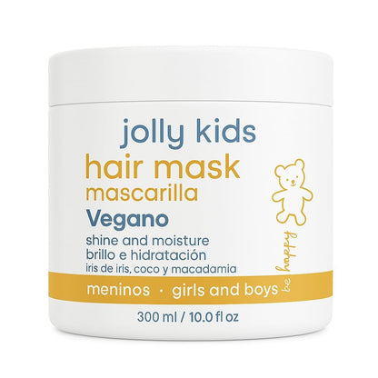 AMABELLE Jolly Kids Hair Mask - Vegan, Moisturizing & Nourishing for All Hair Types - Promotes Healthy Growth - 10 oz Avelisse