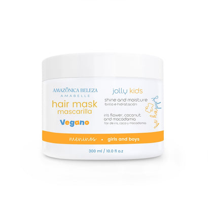 AMABELLE Jolly Kids Hair Mask - Vegan, Moisturizing & Nourishing for All Hair Types - Promotes Healthy Growth - 10 oz Avelisse