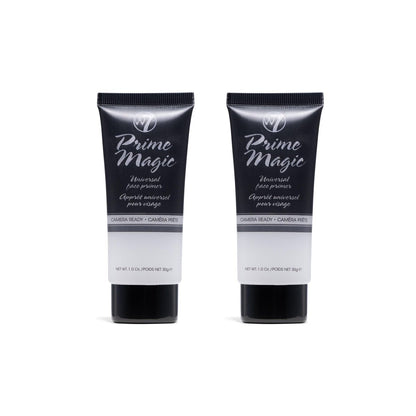W7 Prime Magic Face Primer - Clear Makeup Base for Flawless Skin - Vegan & Cruelty-Free - 2 Pack Avelisse
