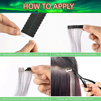 Tape In Hair Extensions Plier – Black Stainless Steel Flat Surface Sealing Tool for Women Avelisse