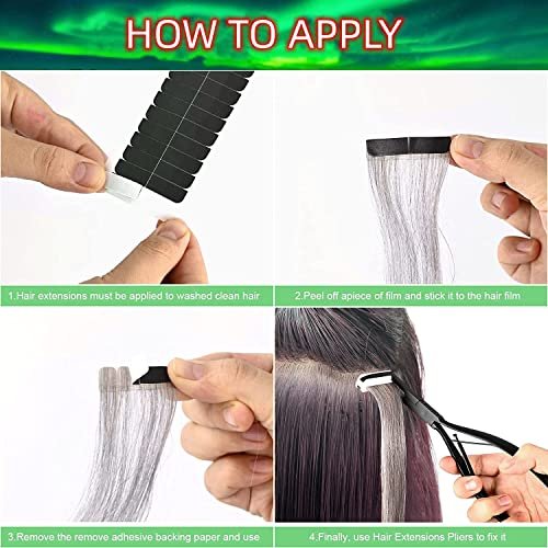 Tape In Hair Extensions Plier – Black Stainless Steel Flat Surface Sealing Tool for Women Avelisse