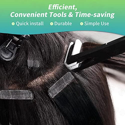 Tape In Hair Extensions Plier – Black Stainless Steel Flat Surface Sealing Tool for Women Avelisse