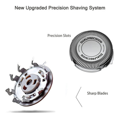 SH30 Replacement Heads Compatible with Philips Norelco 3000, 2000, 1000, 3500 Series - 6 Pack with 2 Cleaning Brushes Avelisse