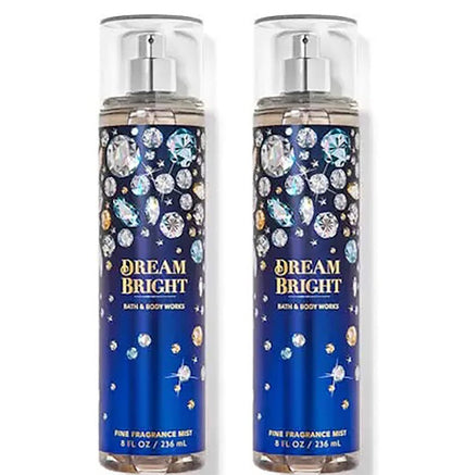Bath & Body Works Dream Bright Fine Fragrance Body Mist Gift Set, 8 fl oz (Pack of 2) Avelisse