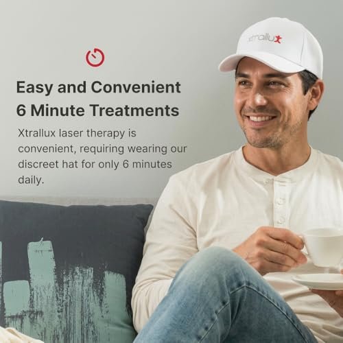 Xtrallux Alpha Hair Growth Laser Cap - FDA Cleared 136 Lasers for Men & Women, SMT Technology, 6-Min Daily Treatment - görsel 10