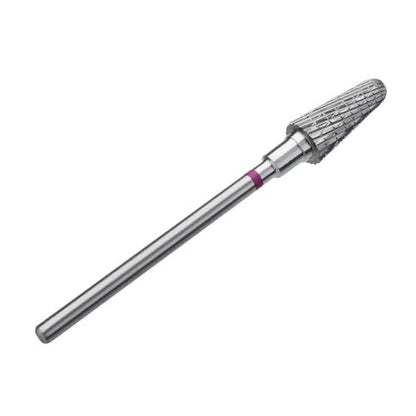 STALEKS PRO Expert Carbide Nail Drill Bit – Frustum, Purple, 6mm Head / 14mm WP, Coarse for Fast Artificial Nail & Skin Removal