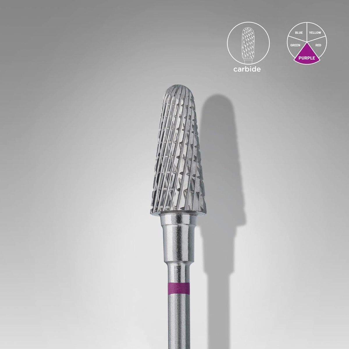 STALEKS PRO Expert Carbide Nail Drill Bit – Frustum, Purple, 6mm Head / 14mm WP, Coarse for Fast Artificial Nail & Skin Removal - görsel 5