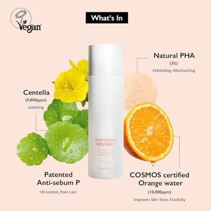 Haruharu Wonder Centella 3% PHA Gentle Liquid Exfoliating Serum – 4.06 fl oz – Mild Exfoliator for Sensitive Skin, Vegan & Cruelty-Free Korean Skincare