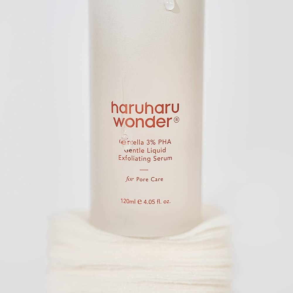 Haruharu Wonder Centella 3% PHA Gentle Liquid Exfoliating Serum – 4.06 fl oz – Mild Exfoliator for Sensitive Skin, Vegan & Cruelty-Free Korean Skincare - görsel 3
