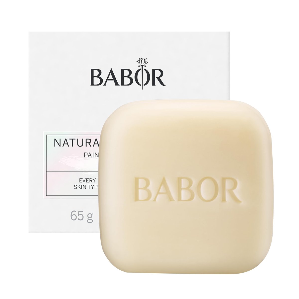 BABOR Natural Cleansing Bar for Oily & Combination Skin – Clarifying Facial Cleansing with Aloe Vera & Baobab Oil, 65g - görsel 1