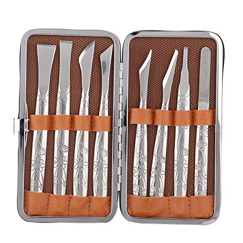 Watris Veiyi 8-Piece Stainless Steel Foot Shaver Set – Professional Pedicure Tool Kit for Dead Skin Removal, Callus Care for Men & Women Avelisse