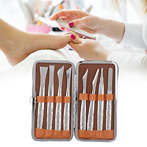 Watris Veiyi 8-Piece Stainless Steel Foot Shaver Set – Professional Pedicure Tool Kit for Dead Skin Removal, Callus Care for Men & Women Avelisse