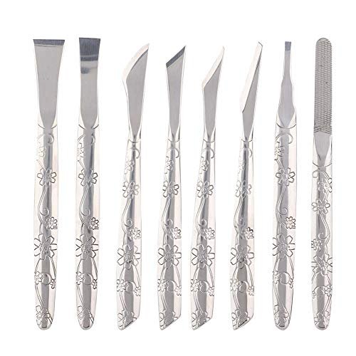 Watris Veiyi 8-Piece Stainless Steel Foot Shaver Set – Professional Pedicure Tool Kit for Dead Skin Removal, Callus Care for Men & Women Avelisse