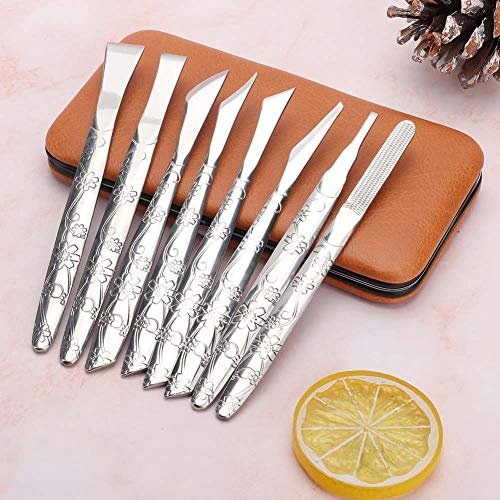 Watris Veiyi 8-Piece Stainless Steel Foot Shaver Set – Professional Pedicure Tool Kit for Dead Skin Removal, Callus Care for Men & Women Avelisse