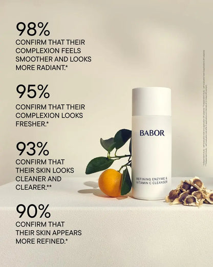 BABOR Enzyme & Vitamin C Powder Cleanser – Brightening & Exfoliating Face Wash for Radiant Skin, Gentle Daily Polish, Travel-Friendly Avelisse