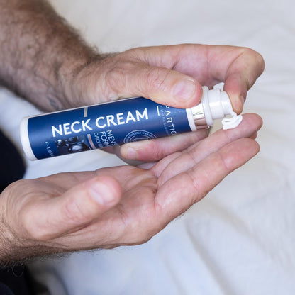 Particle Neck Cream – Daily Hydrating Men's Skin Care with Collagen, Hyaluronic Acid, Retinol, Vitamin E, Moringa Oil & Shea Butter, 1.7 fl oz Avelisse
