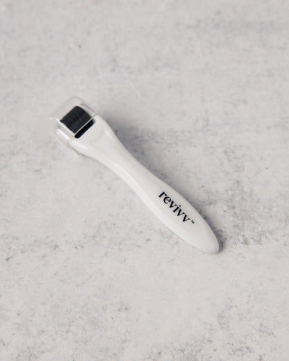 REVIVV Roller for Hair Rejuvenation – 0.25mm Microneedling Derma Roller for Scalp, Beard, and Skin – 45-Day Supply