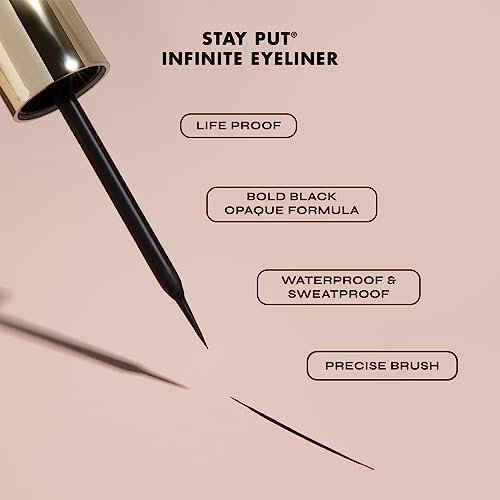 Milani Stay Put Infinite Eyeliner – Black, Long-Lasting, Smudge-Proof & Precision Tip - görsel 6