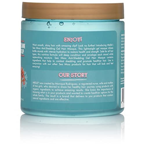 Mielle Organics Sea Moss Anti-Shedding Curl Gel Hair Masque - 8 fl oz - görsel 12