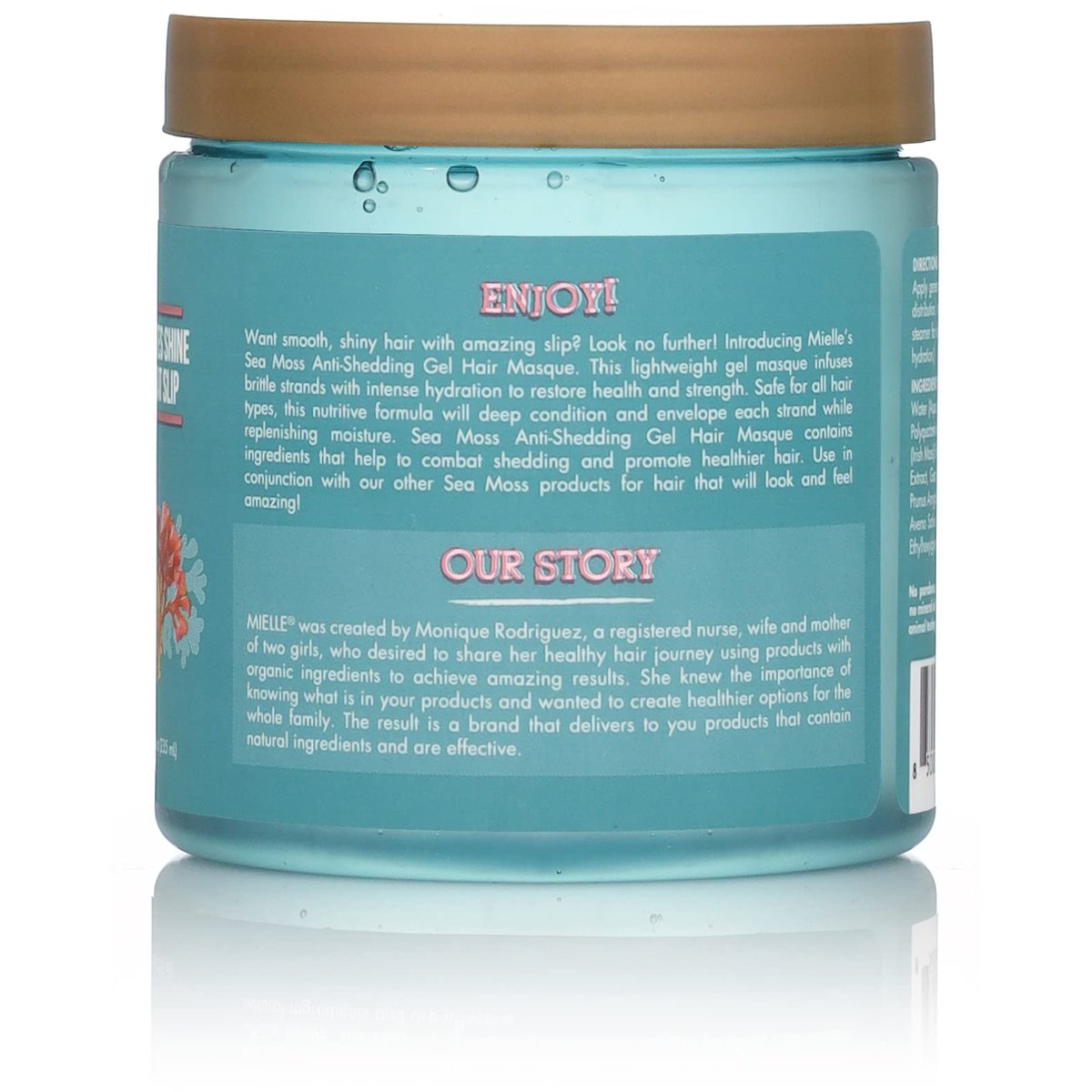 Mielle Organics Sea Moss Anti-Shedding Curl Gel Hair Masque - 8 fl oz - görsel 11