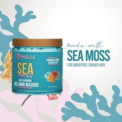 Mielle Organics Sea Moss Anti-Shedding Curl Gel Hair Masque - 8 fl oz