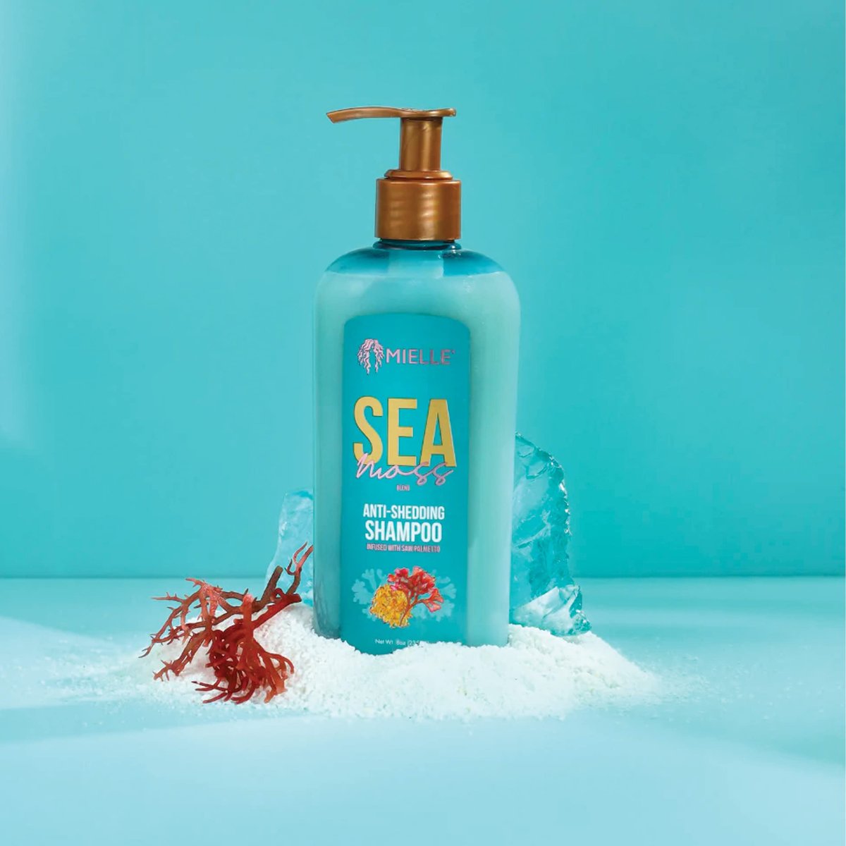 Mielle Organics Sea Moss Anti-Shedding Hair Shampoo - Hydrating Shampoo for Dry Hair - Fortifies Strands for Reduced Shedding - 8 Oz - görsel 9
