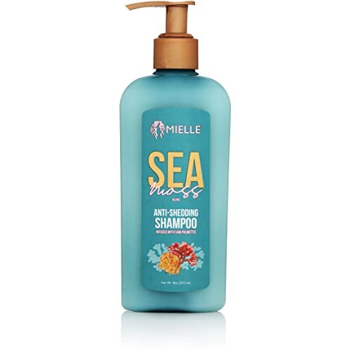 Mielle Organics Sea Moss Anti-Shedding Hair Shampoo - Hydrating Shampoo for Dry Hair - Fortifies Strands for Reduced Shedding - 8 Oz - görsel 2