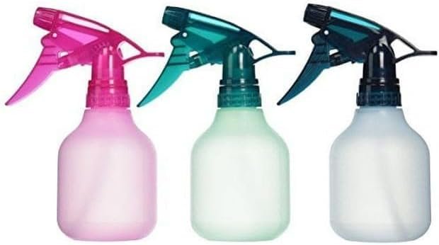 Tolco 8 oz Frosted Fashion Spray Bottles - Assorted Colors, 3 Pack - Durable Plastic for Cleaning, Hair, and More - görsel 1