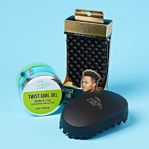 KISS COLORS & CARE Twist Curl Gel - Flexible Hold for Twists, Moisturizing with Organic Jamaican Black Castor Oil, 6 oz - görsel 14