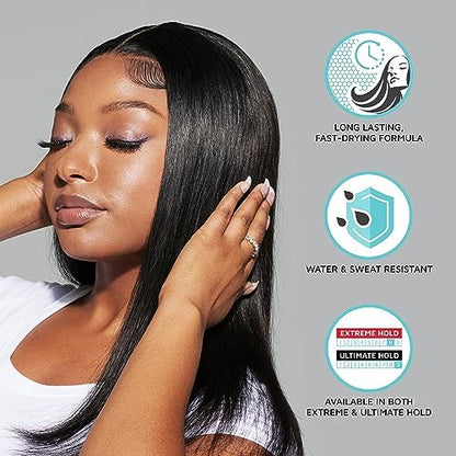KISS Colors & Care Lace Bond Adhesive Spray Ultimate Hold 11.1 oz - Sweat Proof & Water Resistant Lace Frontal Adhesive
