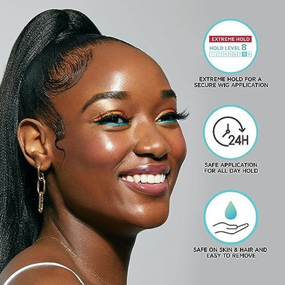 KISS Colors & Care Lace Bond Adhesive Spray Ultimate Hold 11.1 oz - Sweat Proof & Water Resistant Lace Frontal Adhesive