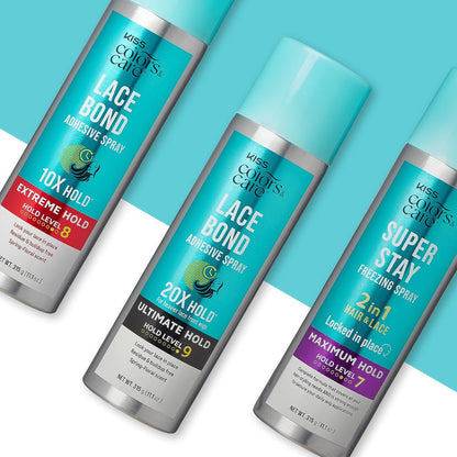 KISS Colors & Care Lace Bond Adhesive Spray Extreme Hold – Sweat Proof, Water-Resistant, Fast Drying – 11.1 oz