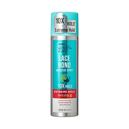 KISS Colors & Care Lace Bond Adhesive Spray Extreme Hold – Sweat Proof, Water-Resistant, Fast Drying – 11.1 oz