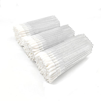 YSAFAI 300 Pieces Disposable Lip Brushes - Crystal Lip Gloss Wands and Lipstick Applicators for Hygiene and Precision