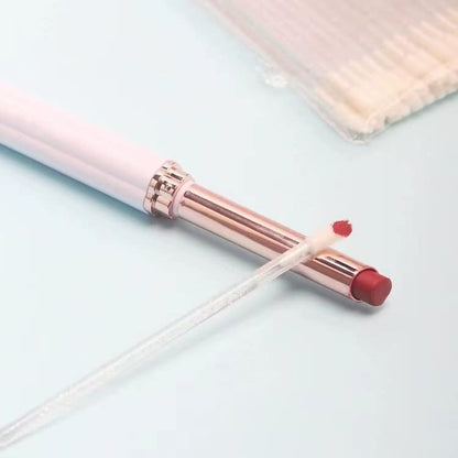 YSAFAI 300 Pieces Disposable Lip Brushes - Crystal Lip Gloss Wands and Lipstick Applicators for Hygiene and Precision