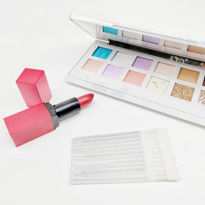 YSAFAI 300 Pieces Disposable Lip Brushes - Crystal Lip Gloss Wands and Lipstick Applicators for Hygiene and Precision