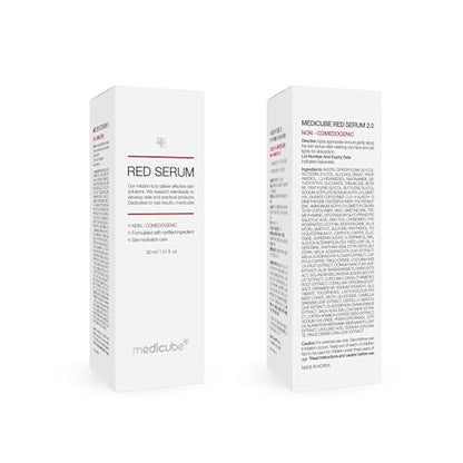 Medicube Red Serum 2.0 – Low-Irritation BHA & Niacinamide Soothing Serum for Breakout-Prone Skin, 1.01 fl oz