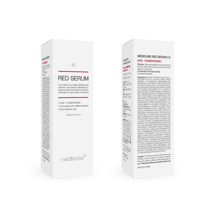 Medicube Red Serum 2.0 – Low-Irritation BHA & Niacinamide Soothing Serum for Breakout-Prone Skin, 1.01 fl oz