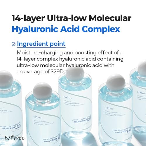 ISNTREE Ultra-Low Molecular Hyaluronic Acid Toner 300ml | Deep Hydration & Skin Smoothing | Vegan & Fragrance-Free Korean Skincare - görsel 10