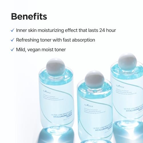 ISNTREE Ultra-Low Molecular Hyaluronic Acid Toner 300ml | Deep Hydration & Skin Smoothing | Vegan & Fragrance-Free Korean Skincare - görsel 16