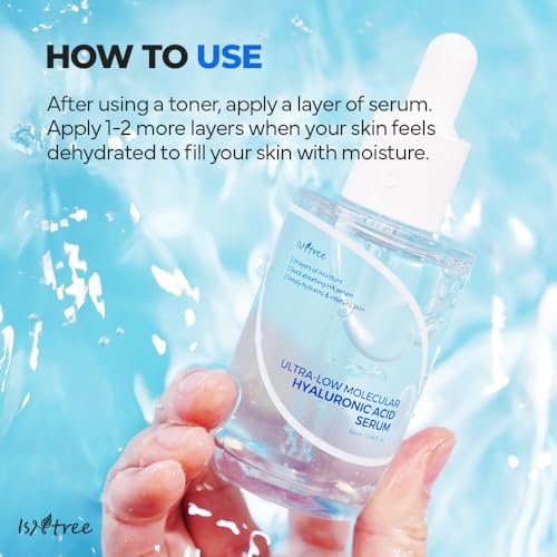 ISNTREE Ultra-Low Molecular Hyaluronic Acid Serum - Deep Hydration Vegan Korean Skincare, 1.69 fl.oz - görsel 16