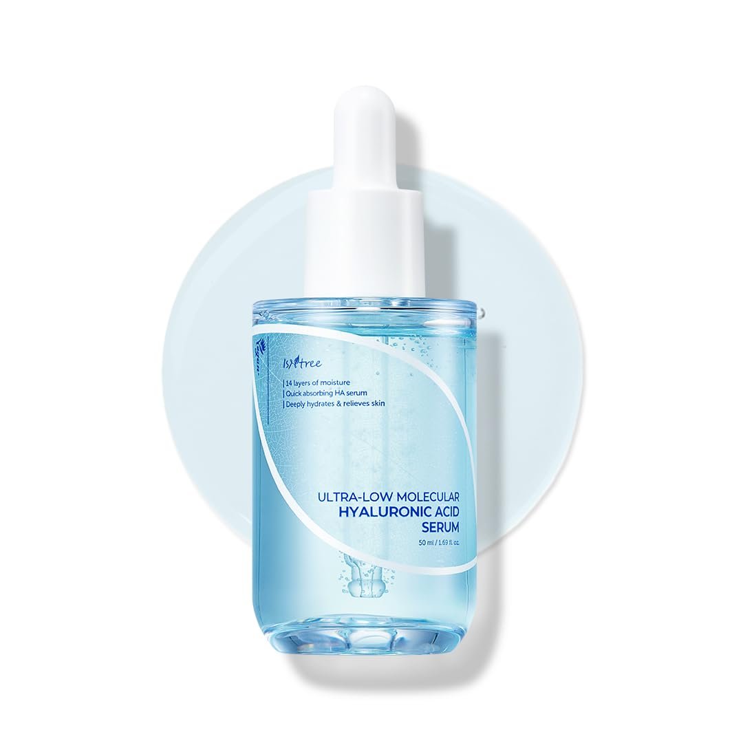 ISNTREE Ultra-Low Molecular Hyaluronic Acid Serum - Deep Hydration Vegan Korean Skincare, 1.69 fl.oz - görsel 1