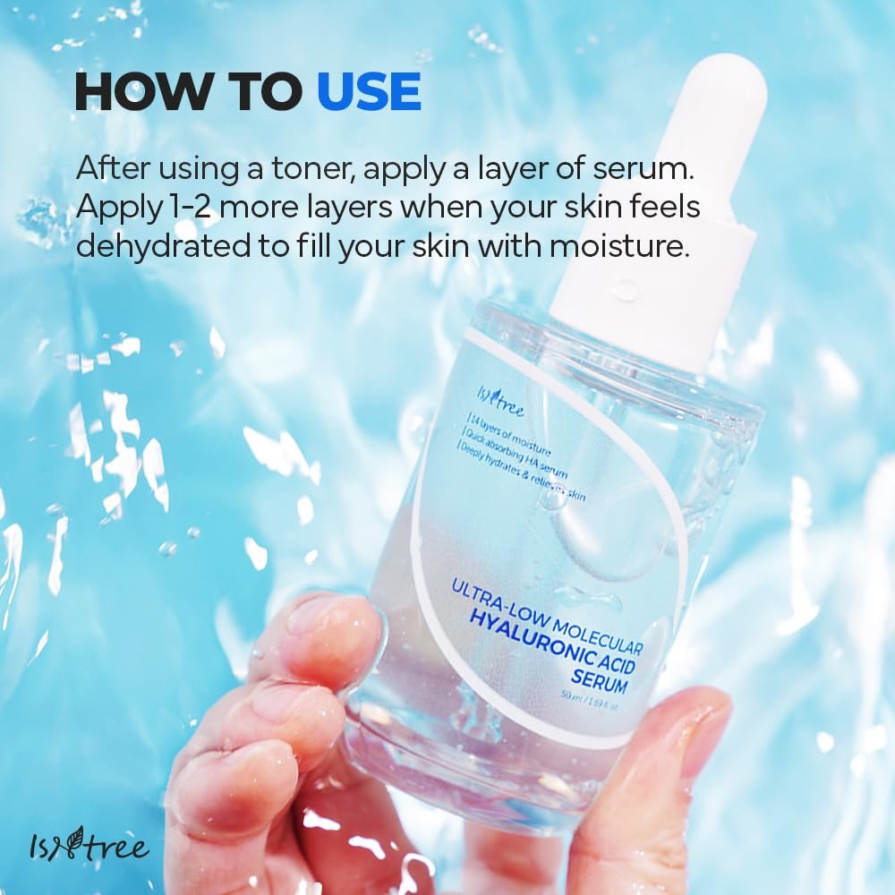 ISNTREE Ultra-Low Molecular Hyaluronic Acid Serum - Deep Hydration Vegan Korean Skincare, 1.69 fl.oz - görsel 15