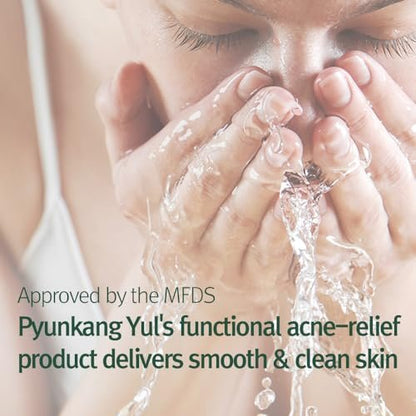 Pyunkang Yul Calming Cleansing Foam - Low pH Facial Wash with Witch Hazel, AHA, Cica & Tea Tree Extract for Oil Control, 3.38 Fl Oz Avelisse